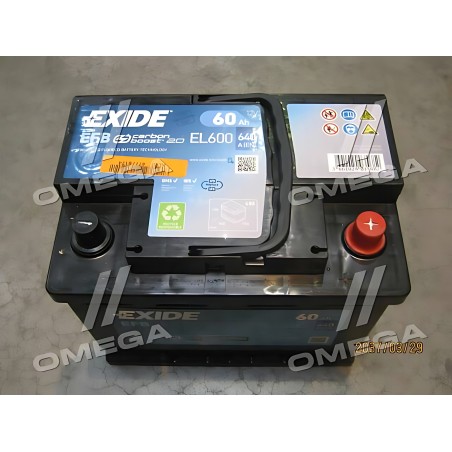 ➤ Акумулятор 60Ah-12v Exide EFB (242х175х190), R, EN640 EL600