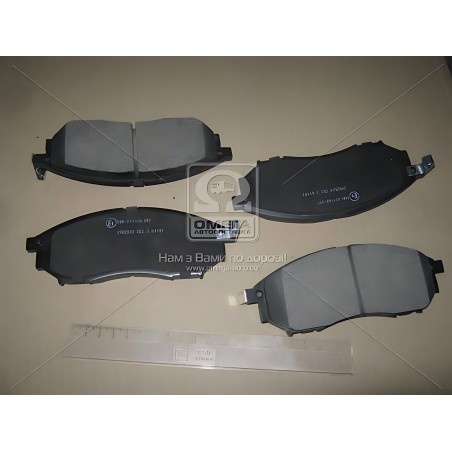 J3601093 Колодки гальмівні Nissan QASHQAI (J10, JJ10) 07 PATHFINDER 05- NAVARA 05- MURANO 05- (вир-во Jako фото від Мотор-Агро Х