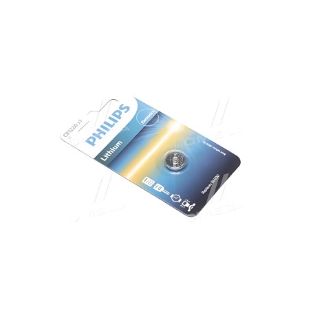 ➤ Батарейка CR1220 - 3.0V coin 1-blister (12.5 x 2.0) - Lithium (вир-во Philips) CR1220