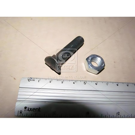 ➤ Болт 1199O М10х45 (8,8) напівпотайний овал DS6007 чорн. з гайкою (Unibolt) 1199O10х45.8,8