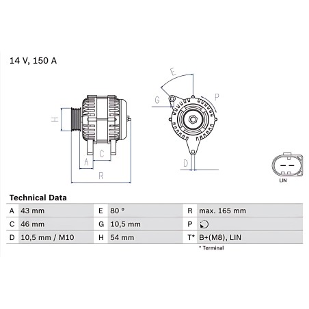➤ Фільтр повітряний PSA 1.4, 1.6 HDI 10- (вир-во BOSCH) F026400220