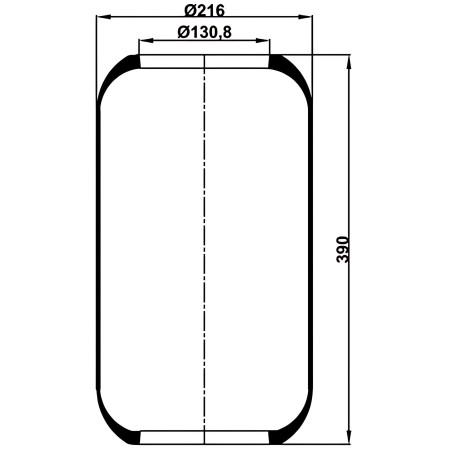 ➤ Пневморесора (чулок) Богдан, Ataman h 330mm (RIDER) RD1E-19