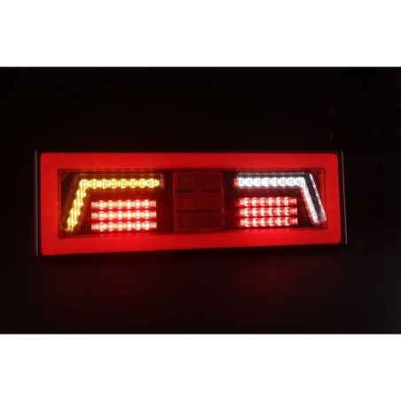 LED Ліхтар задній правий L1829 106LED (червоний-білий) прямокут корп (Poland)