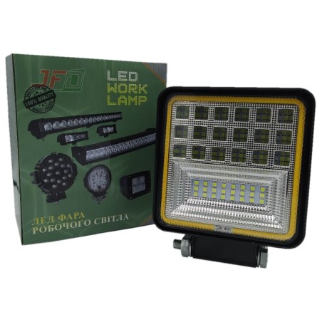 63W/45 (42x1,5W/гібрид промінь,квадратна)5040 lm LED Фара робоча JFD-1063 55мм(GF-042W3030)(уп-26шт.