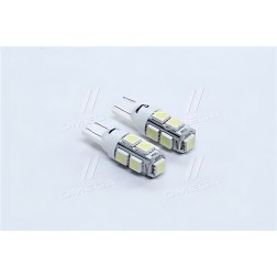TP-215T10-12V Лампа LED б / ц габарит і панель приладів T10 9SMD W5W 12V WHITE 2шт. блістер TEMPEST фото від Мотор-Агро Харків У