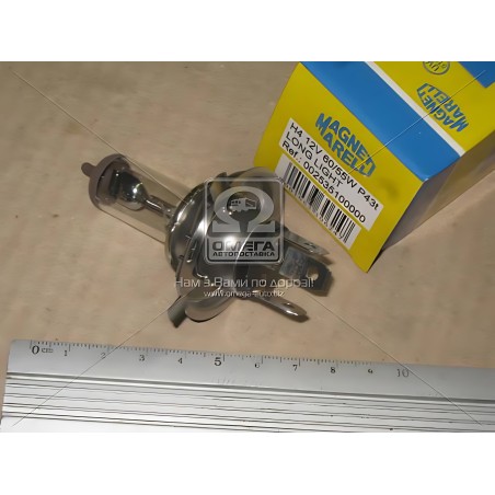 002535100000 Лампа фарна H4 12V 60/55W P43t (вир-во Magneti Marelli) фото від Мотор-Агро Харків Україна