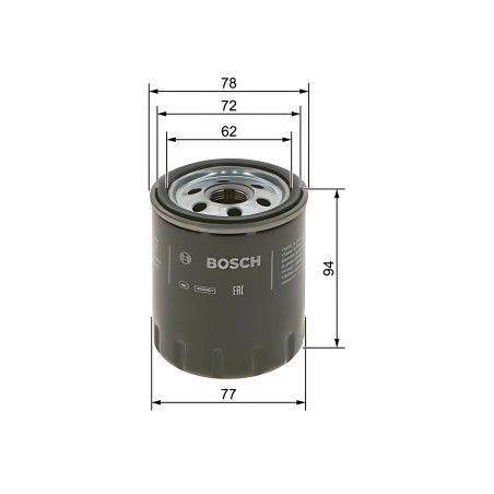 ➤ Фільтр масляний PSA 2.0, 2.2 BlueHDI 15- (вир-во BOSCH) F026407268