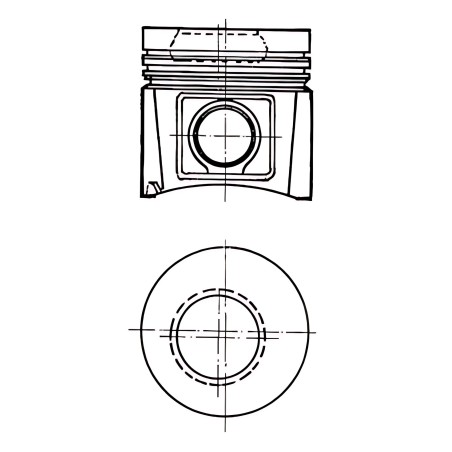 ➤ Поршень з кільцями FORD 91.83 2.0 OHC (вир-во KS) 90606620