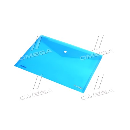 3711259 Папка пластикова, А-4 на кнопці, прозора синя, Economix фото від Мотор-Агро Харків Україна