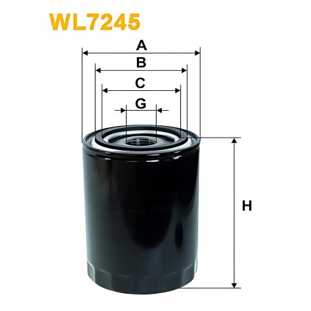 WL7245 Фільтр масляний двигуна WL7245/OP657 (вир-во WIX-FILTERS) фото від Мотор-Агро Харків Україна
