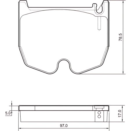 ➤ Колодка гальм. диск. FORD KUGA задн. (вир-во ABS) 37561