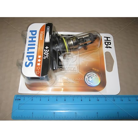 ➤ Лампа розжарювання HB4 12V 55W P22d Vision +30 1шт blister (вир-во Philips) 9006PRB1