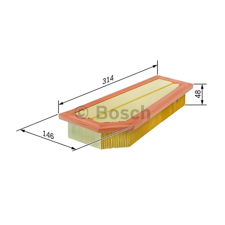 ➤ Фільтр повітряний MB C 1.8, 2.0, 2.5 CGI 07- (вир-во BOSCH) F026400134