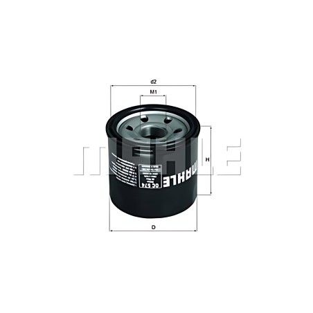 OC521 Фільтр масляний двигуна HYUNDAI I10, I20 1.1-1.2 08-, KIA PICANTO 1.0 07- (вир-во KNECHT-MAHLE) фото від Мотор-Агро Харків