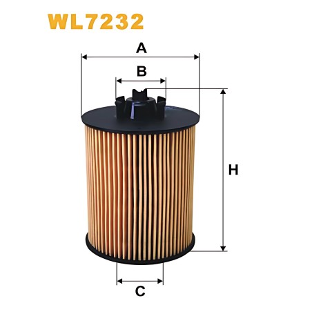 WL7232 Фільтр масляний двигуна OPEL WL7232/OE648 (вир-во WIX-FILTERS) фото від Мотор-Агро Харків Україна