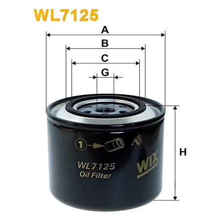 WL7125 Фільтр масляний двигуна RENAULT, VW WL7125/OP569 (вир-во WIX-FILTERS) фото від Мотор-Агро Харків Україна