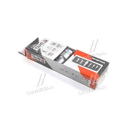 YT-0414 Набір викруточних насадок: "SPLINE", L 30, 75 мм, адаптер 1/2". 6 шт. [24/72], шт(Y фото від Мотор-Агро Харків Україна