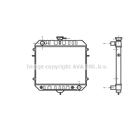 ➤ Радіатор пічки AUDI, SEAT, VW VW6069 (вир-во AVA) VN6069