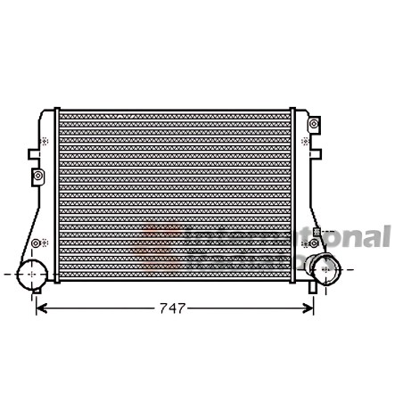 58004306 Інтеркулер AUDI SEAT SKODA Volkswagen (вир-во Van Wezel) фото від Мотор-Агро Харків Україна