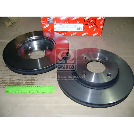 ➤ Диск гальмівний FORD FIESTA, FOCUS, MAZDA 2, передн., вент. (вир-во TRW) DF4036