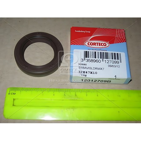 12012709B Сальник двигуна FRONT ALFA/VAG 32X47X10 FPM B1BAVISLDRWX7 (вир-во Corteco) фото від Мотор-Агро Харків Україна