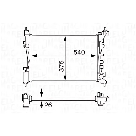 352316171183 Водяний насос (Вир-во Magneti Marelli кор.код. WPQ1183) фото від Мотор-Агро Харків Україна