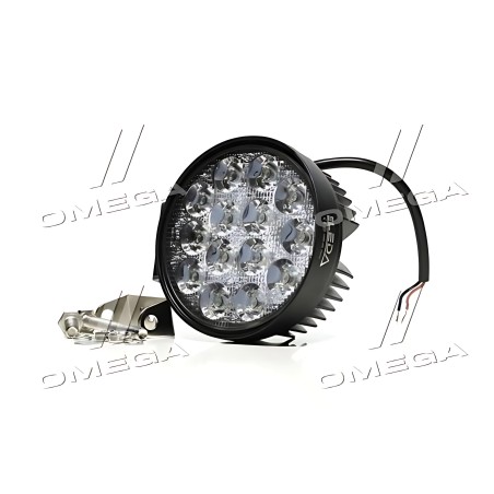 ➤ Фара LED кругла 42W, 14 ламп, 114*128мм, 3080Lm широкий промінь 9-32V 6000K (LITLEDA, JUBANA) 453701050