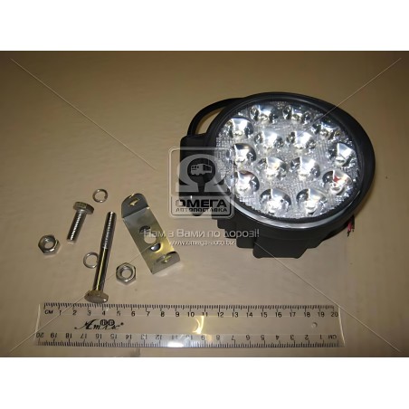 ➤ Фара LED кругла 42W, 14 ламп, 114*128мм, 3080Lm широкий промінь 9-32V 6000K (LITLEDA, JUBANA) 453701050