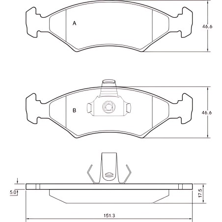 ➤ Колодка гальм. AUDI / VW Audi A4 / VW Passat передн. (вир-во ABS) 37160