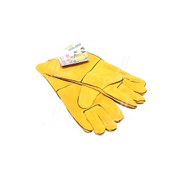 ➤ Рукавички пилкові, жовті, з підкладкою, манжет крага, 36 см розмір 10 (DOLONI) 4507