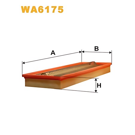 ➤ Фільтр повітряний MB W124 AP012/WA6175 (вир-во WIX-FILTERS UA) WA6175