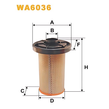 WA6036 Фільтр повітряний WA6036/AK280 (вир-во WIX-FILTERS) фото від Мотор-Агро Харків Україна