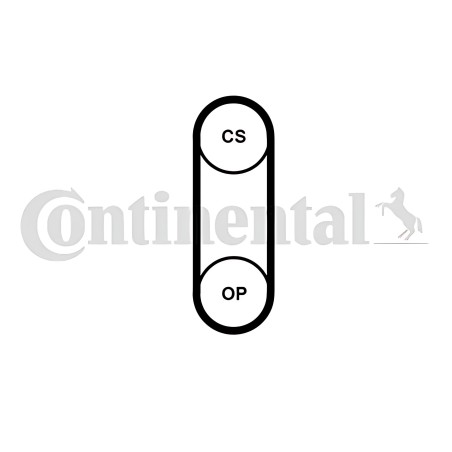 ➤ Ремінь ГРМ SKODA OCTAVIA II (1Z3) 1.6 TDI 06/09-04/13 (Вир-во Contitech) CT1204