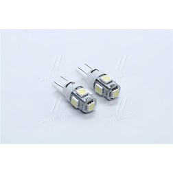 TP-214T10-12V Лампа LED б / ц габарит і панель приладів T10 5SMD W5W 12V WHITE 2шт. блістер TEMPEST фото від Мотор-Агро Харків У