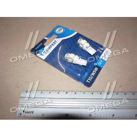 TP-214T10-12V Лампа LED б / ц габарит і панель приладів T10 5SMD W5W 12V WHITE 2шт. блістер TEMPEST фото від Мотор-Агро Харків У TP-214T10-12V Лампа LED б / ц габарит і панель приладів T10 5SMD W5W 12V WHITE 2шт. блістер TEMPEST фото від Мотор-Агро Харків У