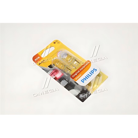 ➤ Лампа розжарювання W21W 12V W3x16q 2шт bliste VISION (вир-во Philips) 12065B2