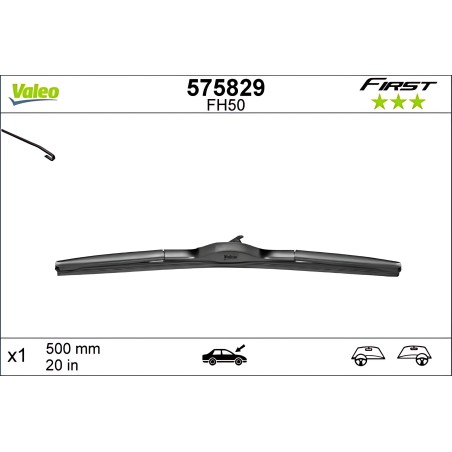 575829 Щітка склоочис. 500 гібридна (вир-во Valeo) фото від Мотор-Агро Харків Україна