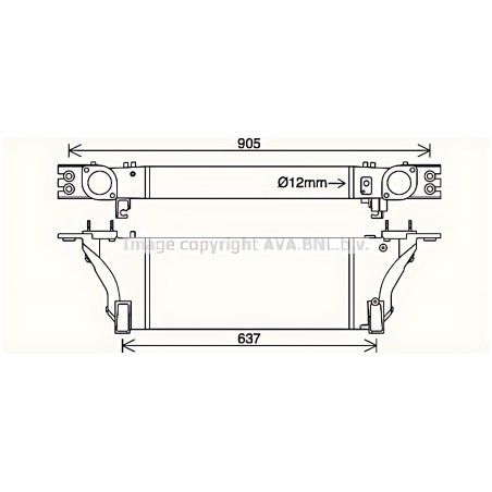 MSA2356 Радіатор охолодження MERCEDES VITO II W639 (03-) (вир-во AVA) фото від Мотор-Агро Харків Україна
