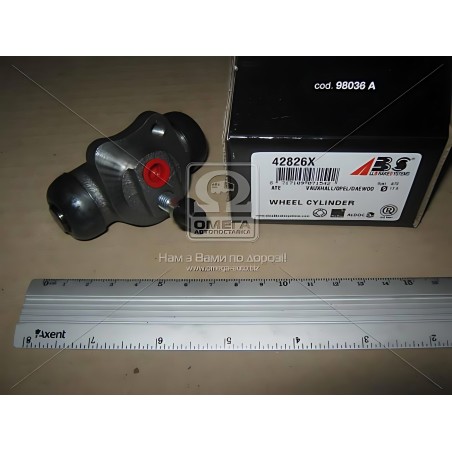 ➤ Циліндр гальм. роб. DAEWOO LANOS/OPEL ASTRA/CORSA/KADETT/NEXIA задн. (вир-во ABS) 42826X