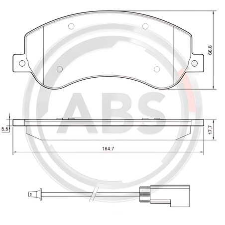 37670 Колодка гальм. диск. SUBARU LEGACY задн. (вир-во ABS) фото від Мотор-Агро Харків Україна