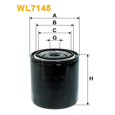 WL7145 Фільтр масляний двигуна TOYOTA, SUZUKI, SUBARU OP583/WL7145 (вир-во WIX-FILTERS) фото від Мотор-Агро Харків Україна