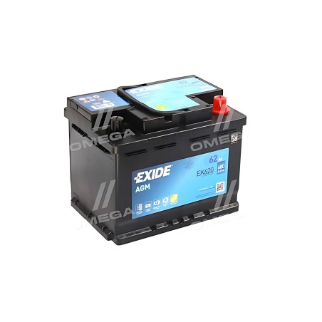 EK620 Акумулятор 62Ah-12v Exide AGM (242х175х190),R,EN680 фото від Мотор-Агро Харків Україна