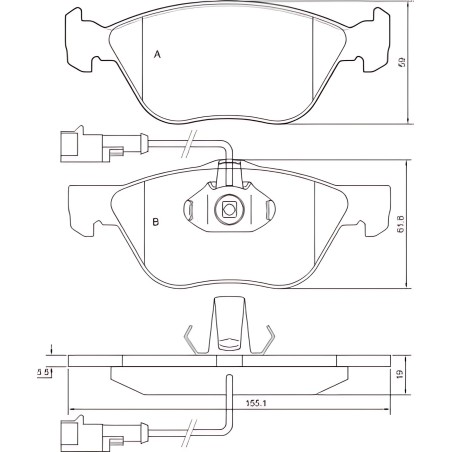 37081 Колодка гальм. диск. NISSAN PATHFINDER/X-TRAIL передн. (вир-во ABS) фото від Мотор-Агро Харків Україна