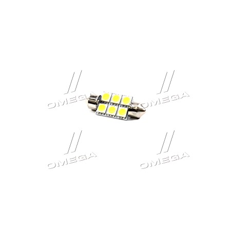 tmp-12T11-24V Лампа LED Софітні C5W 24V T11x36-S8.5 (6 SMD size5050) WARM WHITE TEMPEST фото від Мотор-Агро Харків Україна