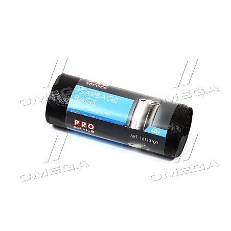 1923080221 Пакети для сміття, 60*80, чорні, HD, 60л/40шт. PRO SERVICE фото від Мотор-Агро Харків Україна