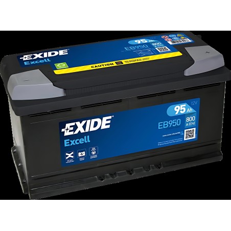 ➤ Акумулятор 95Ah-12v Exide EXCELL (353х175х190), R, EN800 EB950