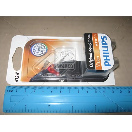 12516B2 Лампа розжарювання W1,2W 12V 1.2W W2X4,6d 2шт blister (вир-во Philips) фото від Мотор-Агро Харків Україна