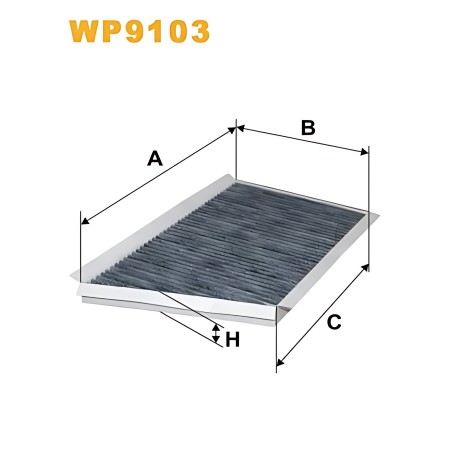 WP9103 Фільтр салону WP9103/K1106A вугільний (вир-во WIX-FILTERS) фото від Мотор-Агро Харків Україна