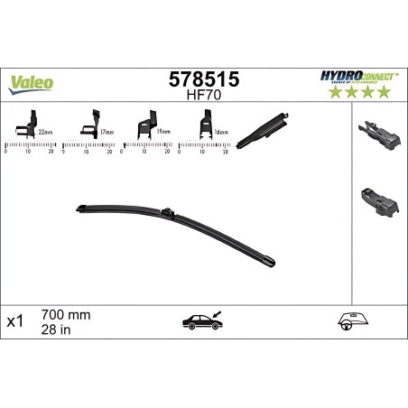 578515 Щітка склоочис. 700 мм HYDROCONNECT (вир-во Valeo) фото від Мотор-Агро Харків Україна