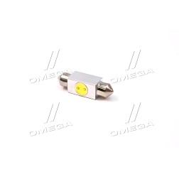 tmp-20T11-12V Лампа LED Софітні C5W 12V T11x36-S8.5 (1SMDx3chips) Мега-LED WHITE TEMPEST фото від Мотор-Агро Харків Україна